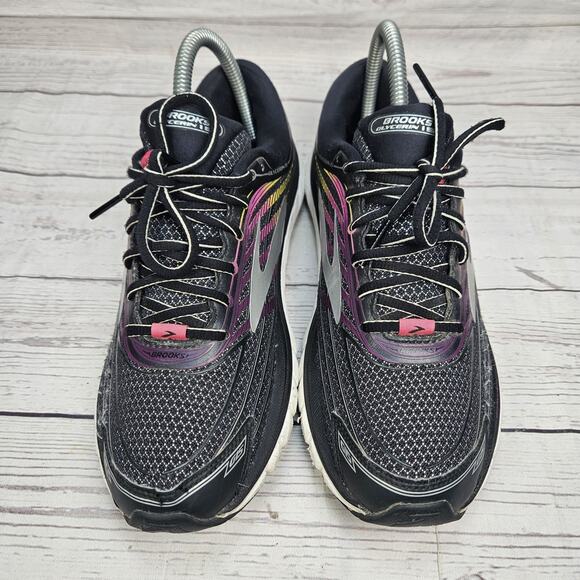 Brooks Womens Glycerin 15 1202471B088 Black Silver Pink Running Shoes Size 8 B - Picture 3 of 9